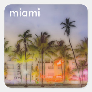 Sticker Carré plage de Miami