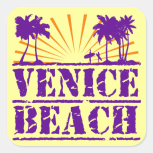 Sticker Carré Plage de Venise