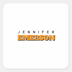 Sticker Carré Plaine moderne minimaliste professionnelle