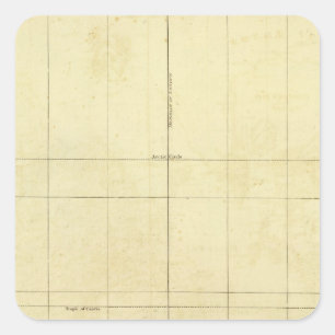 Sticker Carré Plan du monde