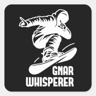 Sticker Carré planche à voile, snowboard, snowboard, gnar, shire