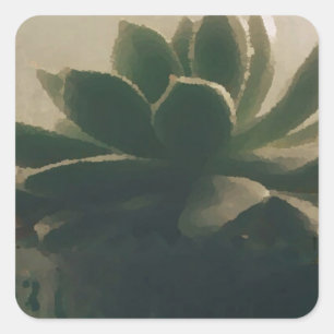 Sticker Carré Plante