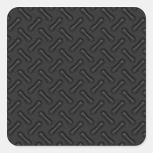 Sticker Carré Plaque en diamant noir