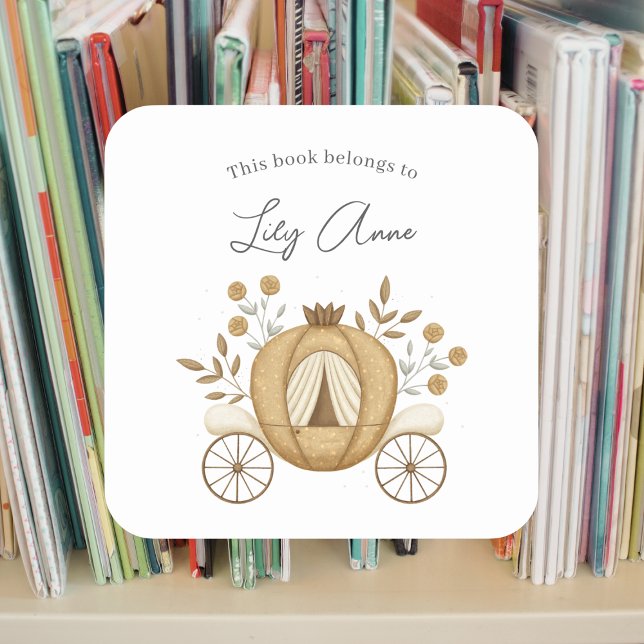 Sticker Carré Plaque-livre Princess Carrie (Créateur téléchargé)