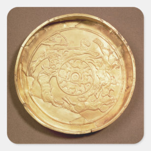 Sticker Carré Plat (or)