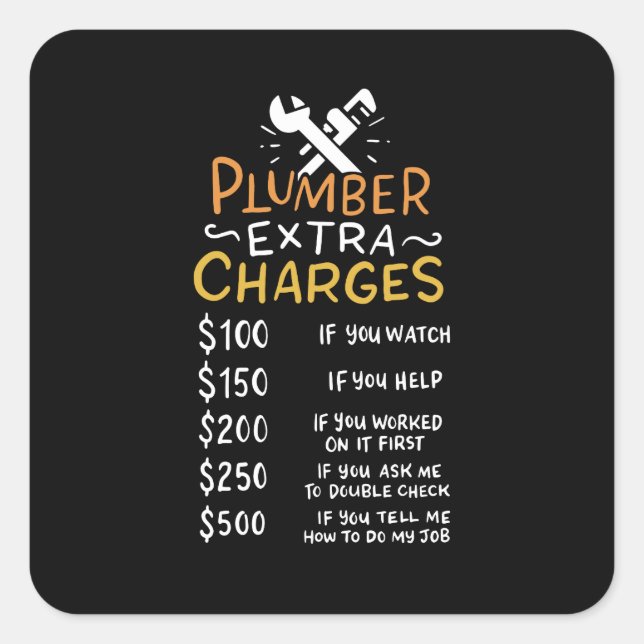 Sticker Carré plombier (Devant)