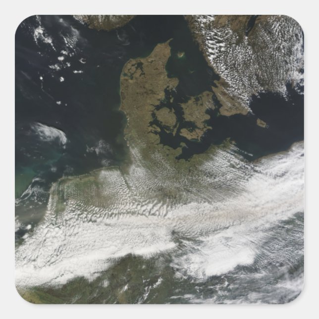 Sticker Carré Plume de cendres du volcan Eyjafjallajokull 2 (Devant)