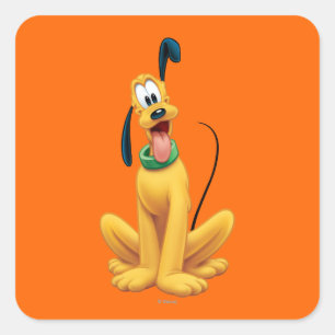 Sticker Carré Pluto Avant du dessin