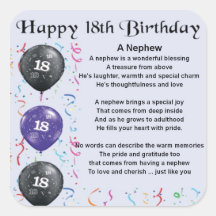 Autocollants Stickers Anniversaire De Neveux Zazzle Ca