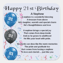 Autocollants Stickers Anniversaire De Neveux Zazzle Ca