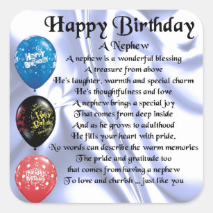 Autocollants Stickers Anniversaire De Neveux Zazzle Ca