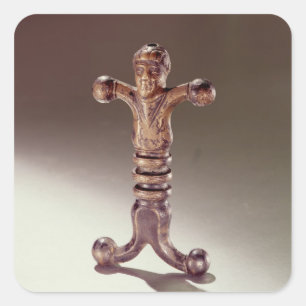 Sticker Carré Poignée anthropoïde d'épée