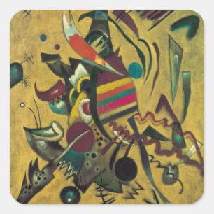 Sticker Carré Points de Wassily Kandinsky, Expressionnisme Vinta