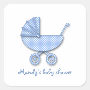 Sticker Carré pois de bébé