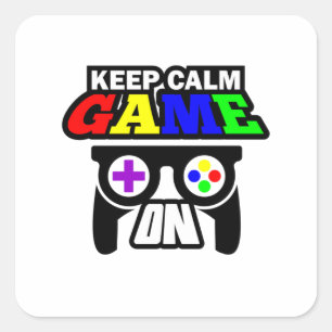 Sticker Carré Poison Keep Calm Game