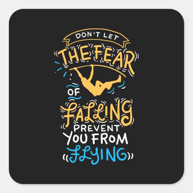 Sticker Carré Pole vault Pole vaulting (Devant)