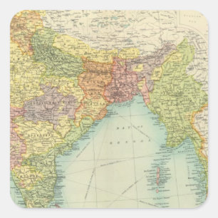 Sticker Carré Politique indienne et étrangère