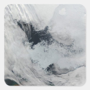 Sticker Carré Polynya (eau libre) en mer de Beaufort