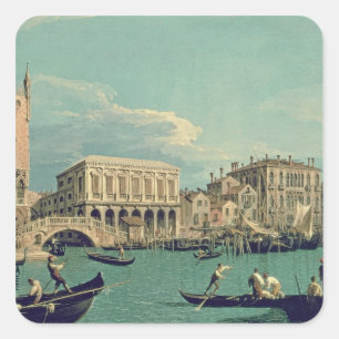 Sticker Carré Pont des soupirs, Venise c.1740