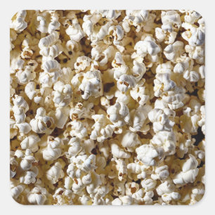 Sticker Carré Popcorn