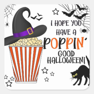 Sticker Carré Popcorn est un truc ou un régal