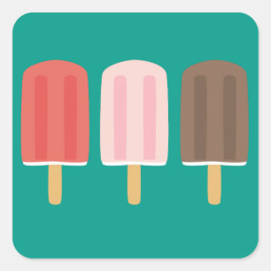 Sticker Carré Popsicles