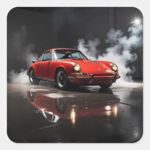 Sticker Carré Porsche 911 1964