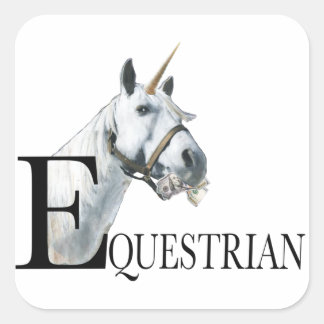 Sticker Carré Porte - clé oculaire latéral Unicorne