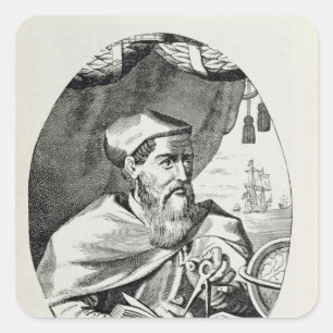 Sticker Carré Portrait d'Amerigo Vespucci