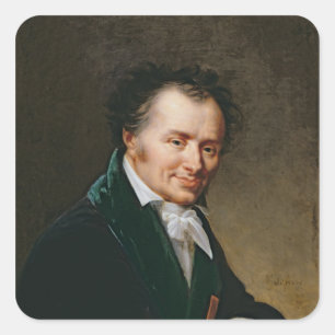 Sticker Carré Portrait de baron Denon, 1808 de Dominique Vivant
