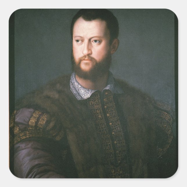 Sticker Carré Portrait de Cosimo I de'Medici, XVIe siècle (Devant)