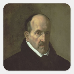 Sticker Carré Portrait de Don Luis de Gongora y Argote 1622