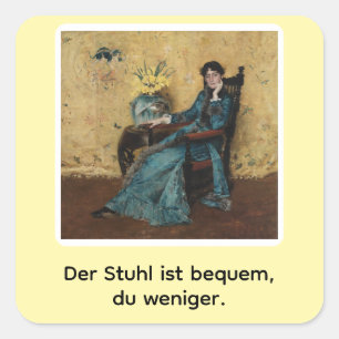 Sticker Carré Portrait de Dora Wheeler avec un sort affreux