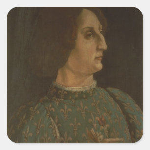 Sticker Carré Portrait de Galeazzo Mario Sforza (1444-76) c.1471