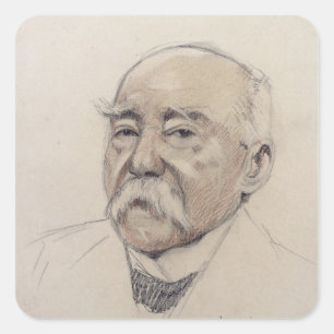 Sticker Carré Portrait de Georges Clemenceau
