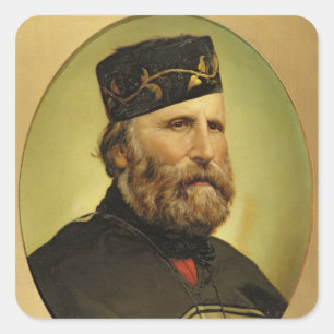 Sticker Carré Portrait de Giuseppe Garibaldi