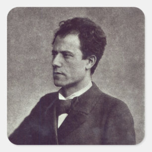 Sticker Carré Portrait de Gustav Mahler, 1897