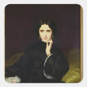 Sticker Carré Portrait de Jeanne de Tourbay 1862