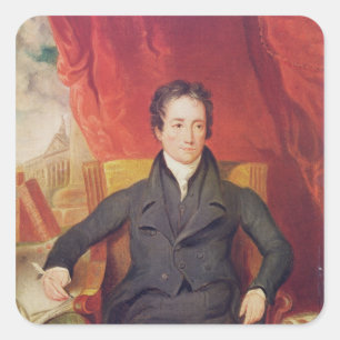 Sticker Carré Portrait de l'agneau 1826 de Charles
