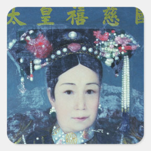 Sticker Carré Portrait de l'impératrice Dowager Cixi
