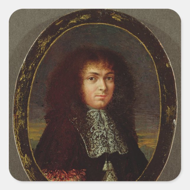 Sticker Carré Portrait de Louis XIV (Devant)