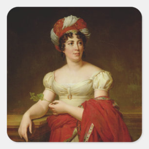 Sticker Carré Portrait de Madame de Stael