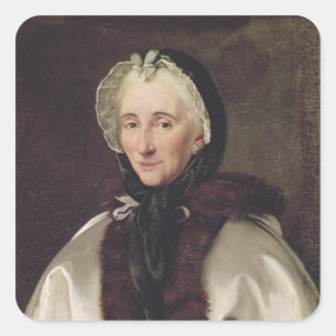 Sticker Carré Portrait de Madame François de Graffigny