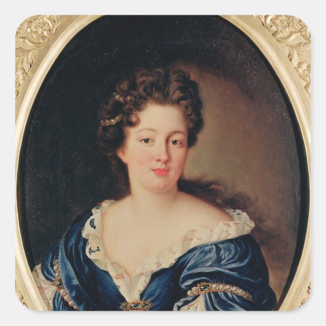 Sticker Carré Portrait de Marie-Anne Mancini Princesse Colonna (Devant)