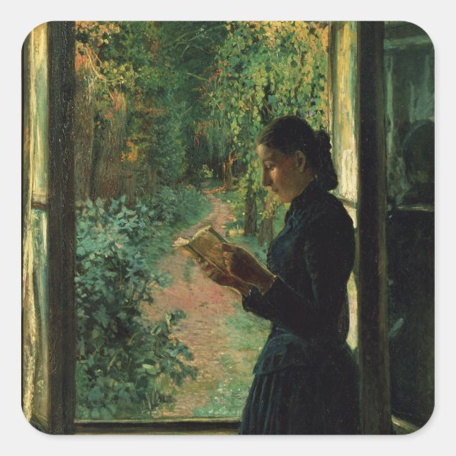 Sticker Carré Portrait de Natalia Petrunkevitsin, 1893 (Devant)