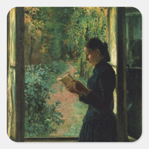 Sticker Carré Portrait de Natalia Petrunkevitsin, 1893