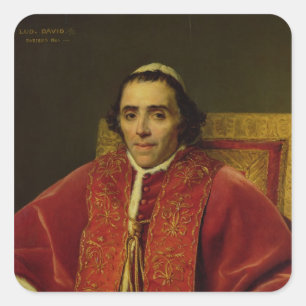 Sticker Carré Portrait de pape Pius VII, 1805