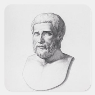 Sticker Carré Portrait de Pythagore