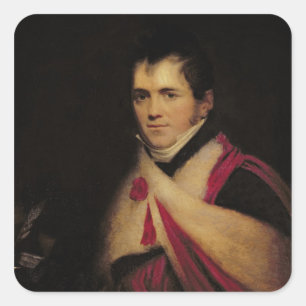 Sticker Carré Portrait de Rev. Edouard Daniel Clarke c.1822
