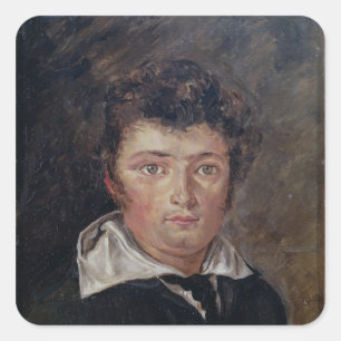 Sticker Carré Portrait de Robert Surcouf 1796